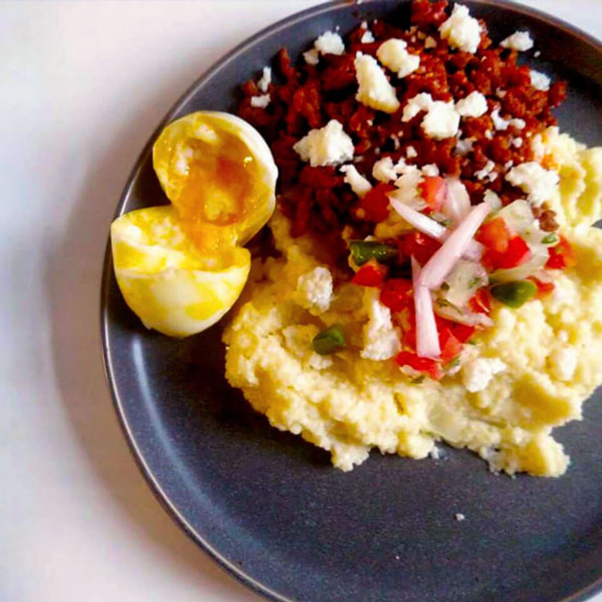 This Mexican Inspired Grits And Chorizo Bowl Is An Umami Bomb