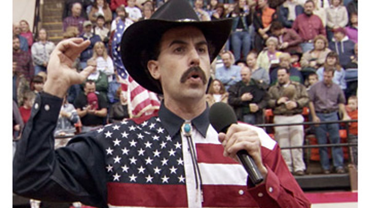 american flag borat suit