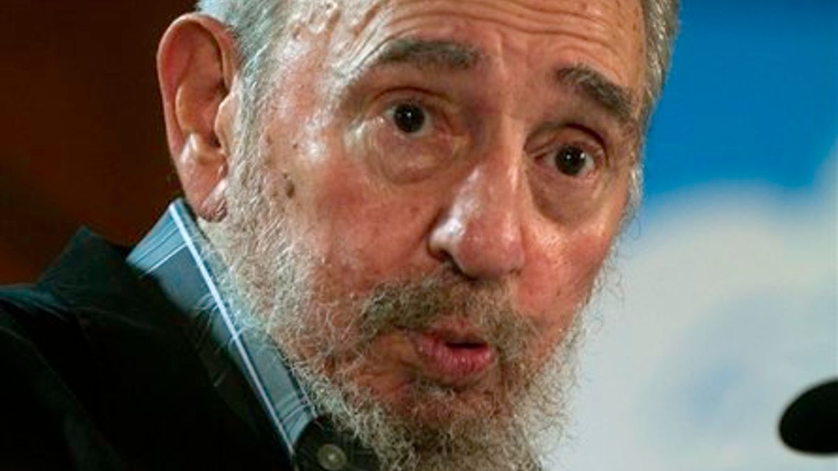 Fidel Castro stretches for a commentary topic -- yoga