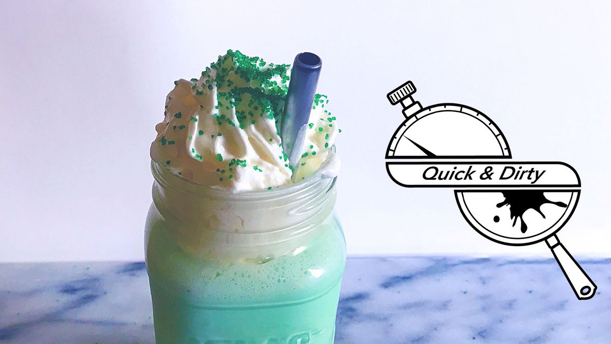 A Boozy Shamrock Shake for St. Patrick's Day