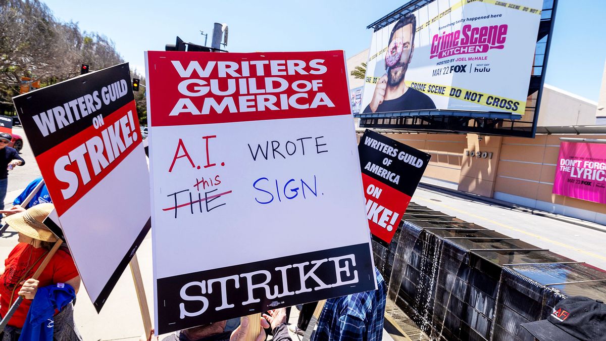 https://mediaproxy.salon.com/width/1200/height/675/https://media.salon.com/2023/08/writers_strike_ai_sign_1252544653.jpg