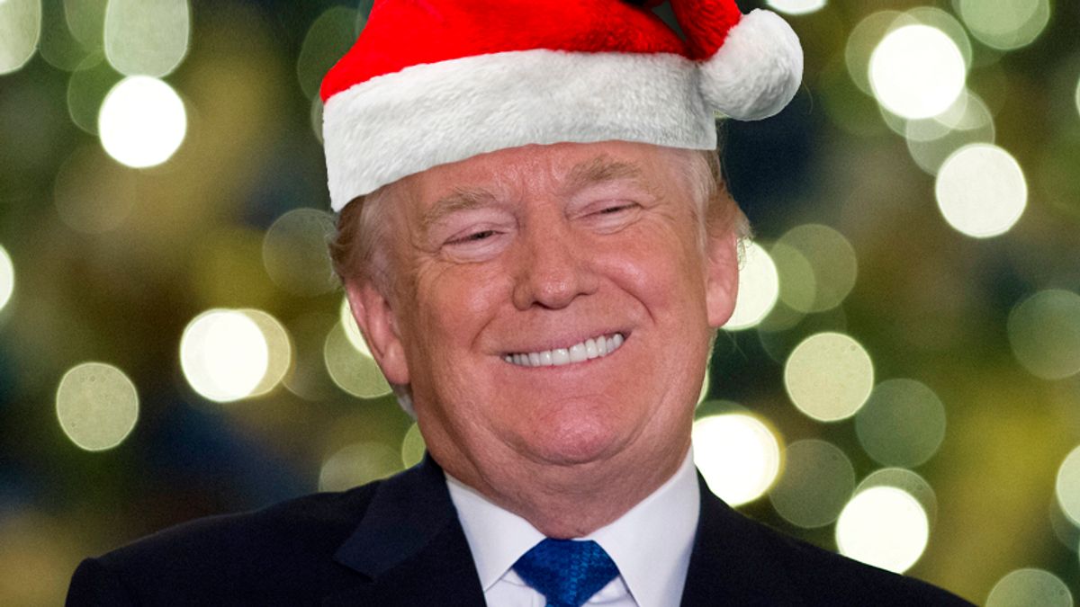 Trump hot sale christmas hat