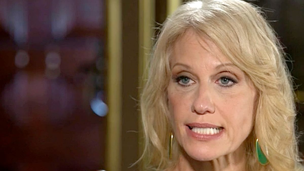 Kellyanne Conway tries to spin away blockbuster Russia reports