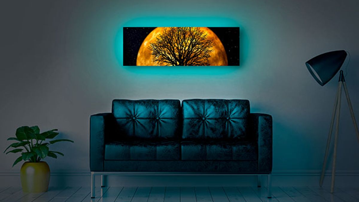 Backlit led canvas prints on sale