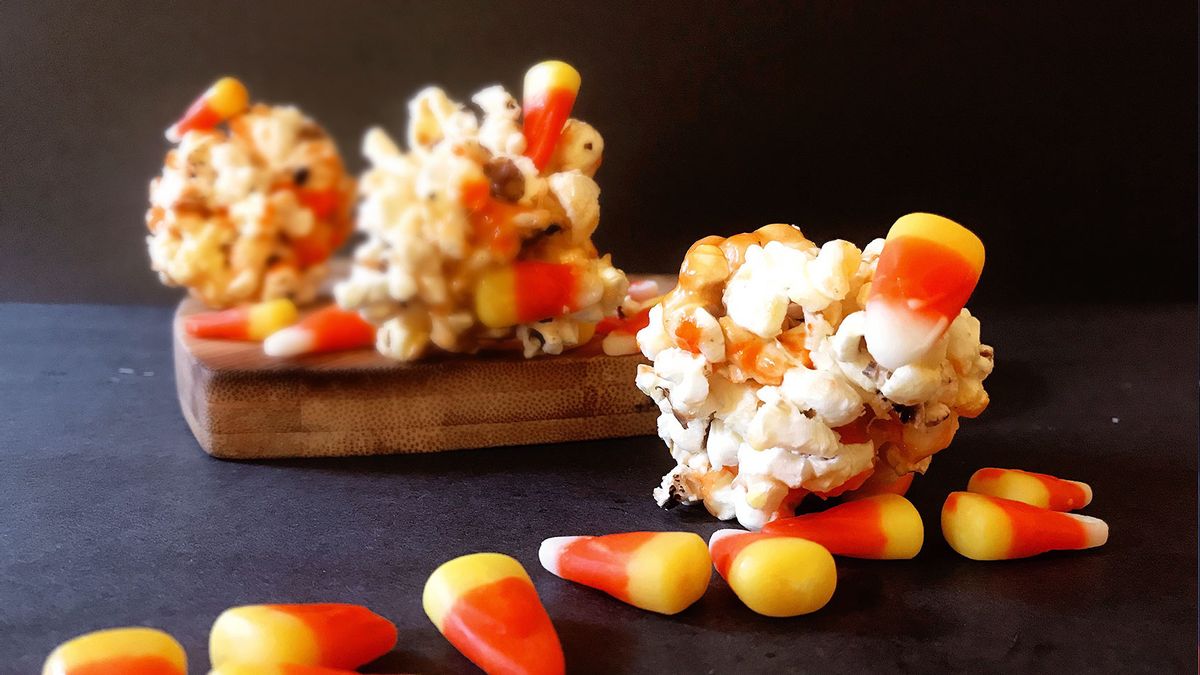 Popcorn Candy Corn Bags, Halloween