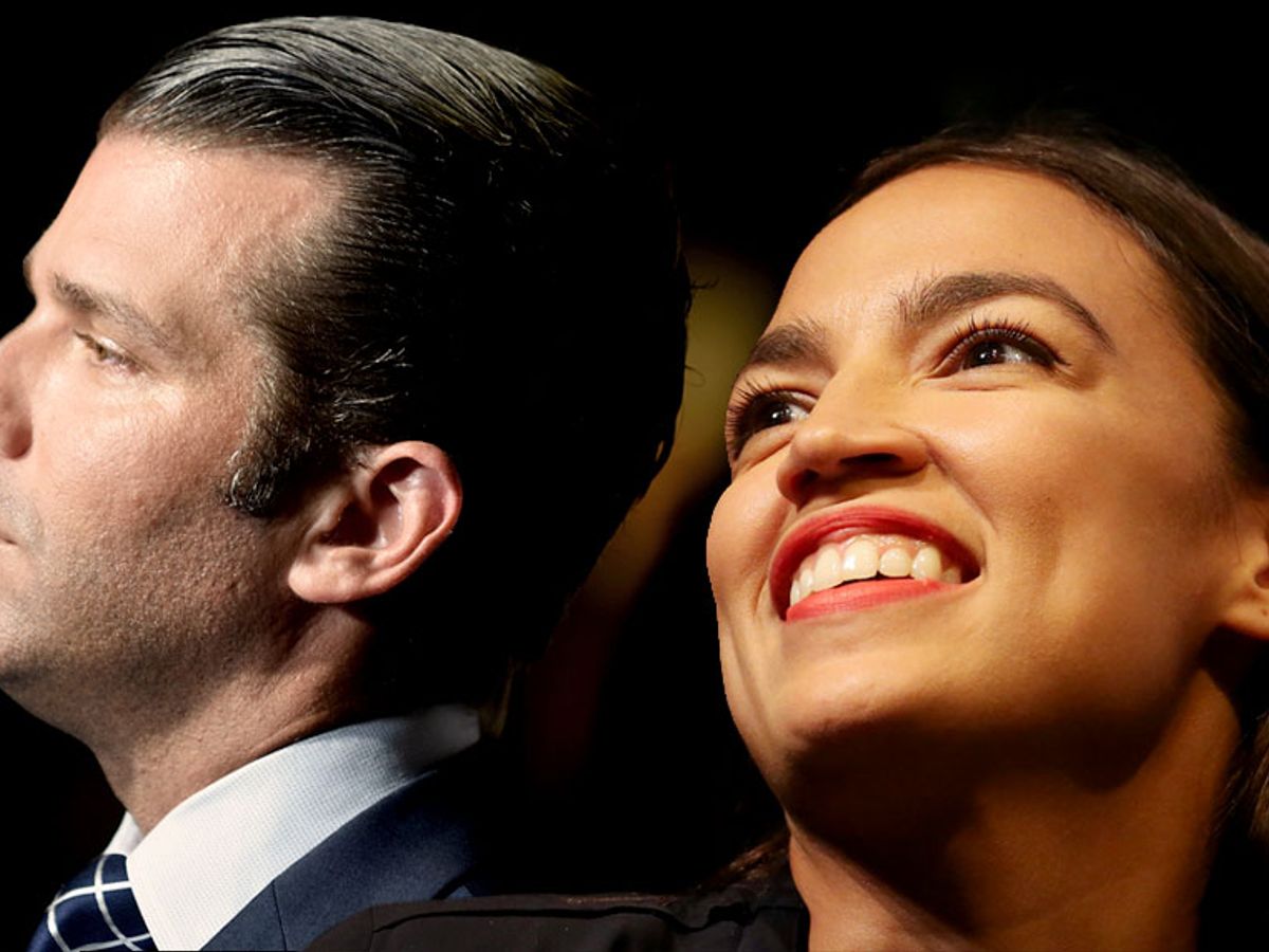 alexandria ocasio cortez donald trump jr