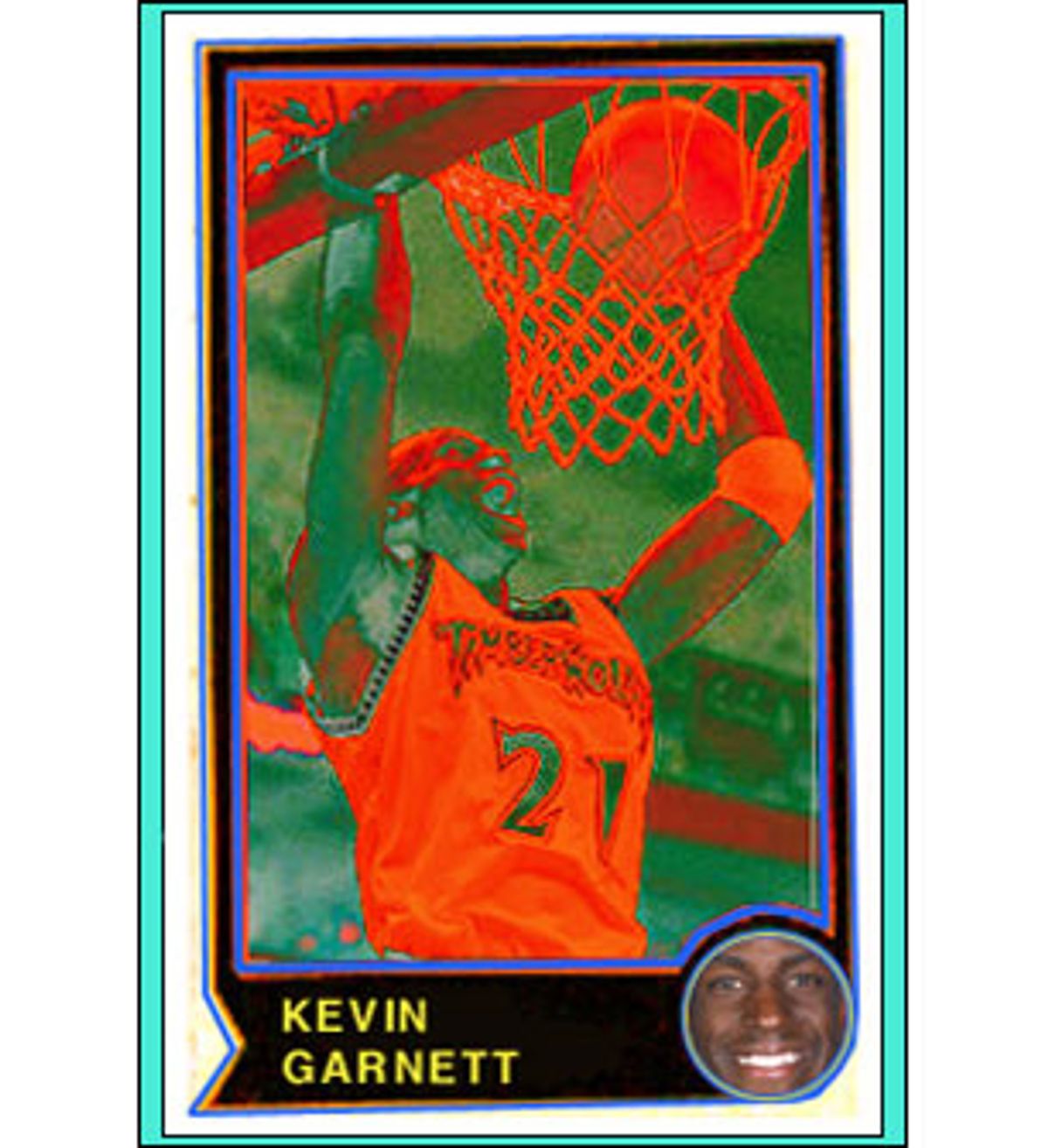 Kevin Garnett Signed Game Used Minnesota Timberwolves Practice