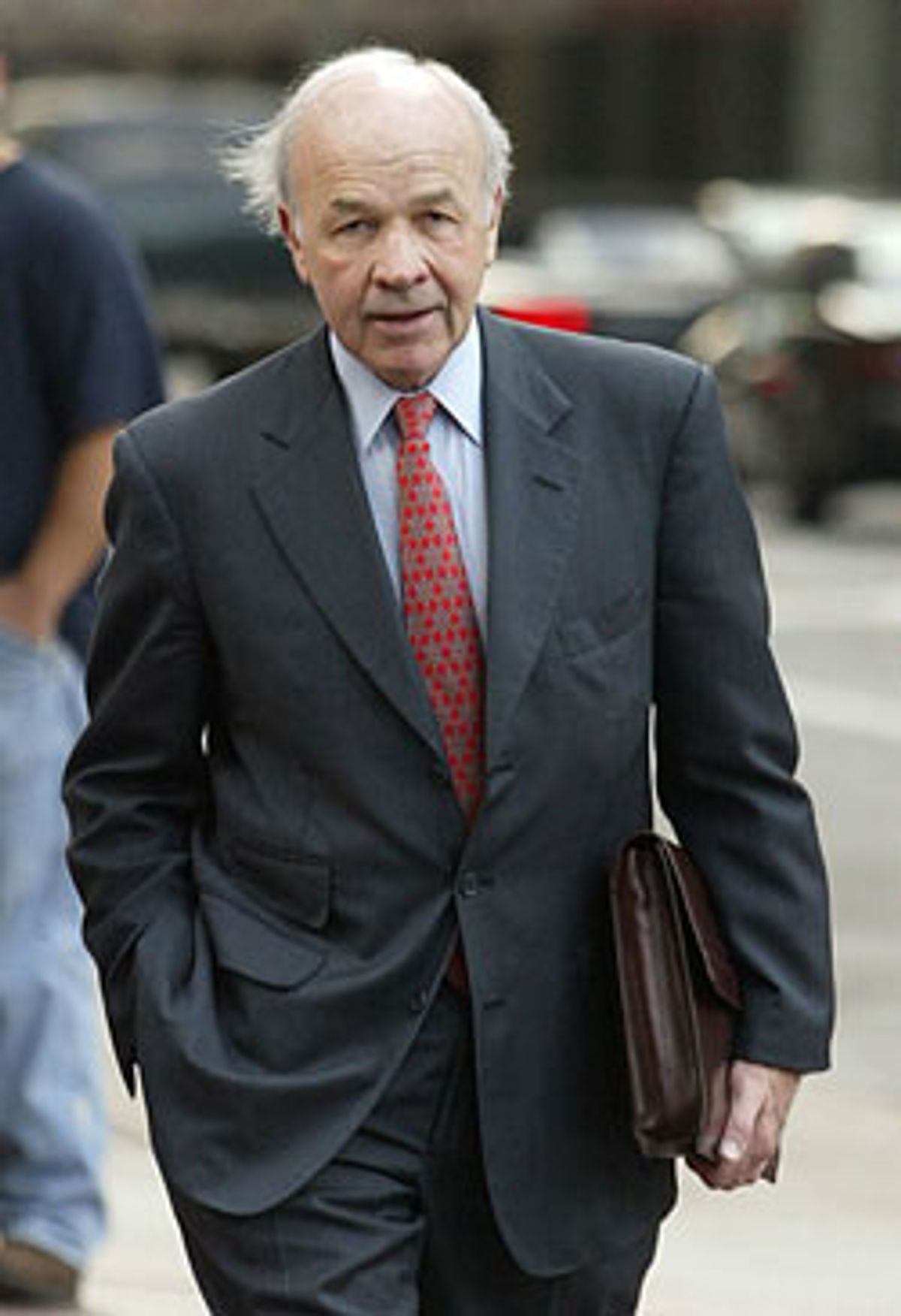 Jul 05, 2006; Houston, TX, USA; Former Enron Corporation President &amp; CEO KENNETH LAY, 64 died of an apparent massive coronary in Aspen Colorado on the 4th of July 2006. Lay was found guilty on 10 counts of fraud and conspiracy related to the collapse of Enron, the energy company he founded that eventually grew into the nation's seventh largest company before it imploded after an accounting scandal. Lay was scheduled for sentencing on Oct. 23, 2006. FILE PHOTO: Apr 6, 2006; Enron former chief executive Jeffrey Skilling and founder KENNETH LAY were found guilty Thursday of conspiracy and fraud. Skilling was found guilty on 20 counts of conspiracy, fraud, false statements and insider trading. He was found not guilty on eight counts of insider trading. Lay was found guilty on all six counts of conspiracy and fraud. Pictured: Former Enron CEO KENNETH LAY arrives at the Bob Casey Federal Court House for day 36 in the Enron trial 6 April 2006 in Houston, Texas. Mandatory Credit: Photo by James Nielsen/ZUMA Press. (Â¬Â©) Copyright 2006 by James Nielsen (James Nielsen)