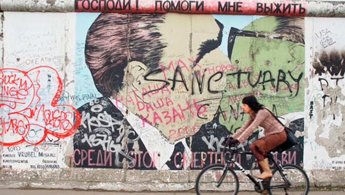Feb 15, 2006; Berlin, GERMANY; (File Photo. Date Unknown) What's left of the Berlin Wall is one of the attractions of Germany's largest city, which is also the political and cultural centre of the country. Berlin is one of the cities where the 2006 World Cup of Soccer will take place. Mandatory Credit: Photo by Peter Bennett/eyevine /ZUMA Press. (Â¬Â©) Copyright 2006 by eyevine (Peter Bennett/eyevine)
