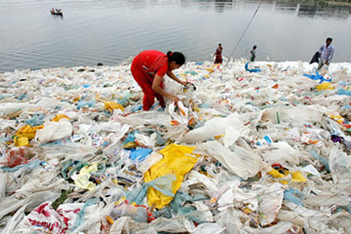 I Am a Plastic Bag' is made from recycled single-use plastic bottles