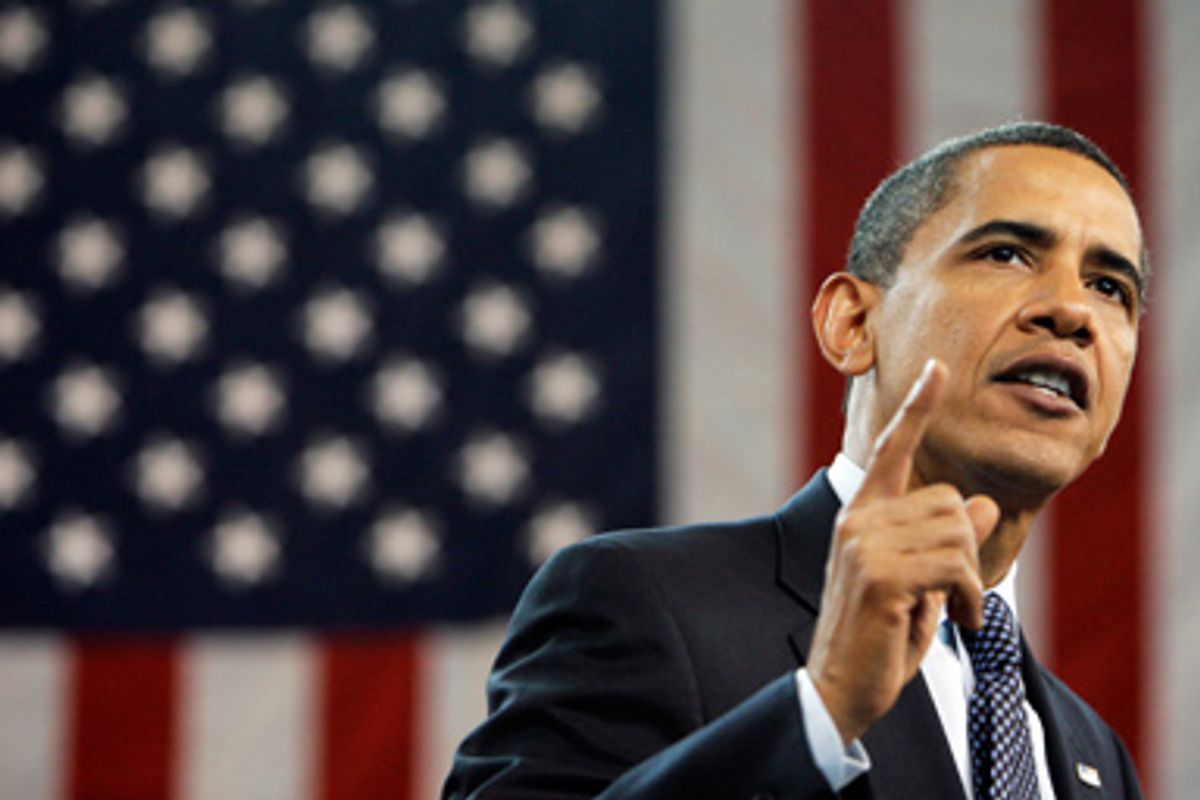 In this July 29 2009 file photo President Barack Obama gestures during a town hall on health care reform, at Broughton High School in Raleigh, N.C.