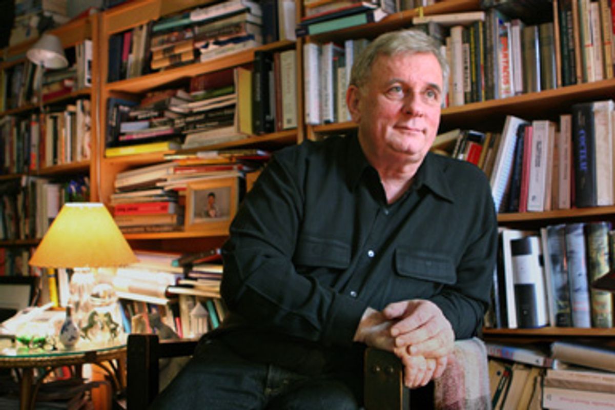 Author Edmund White sits in his apartment April 24, 2006 in New York. 