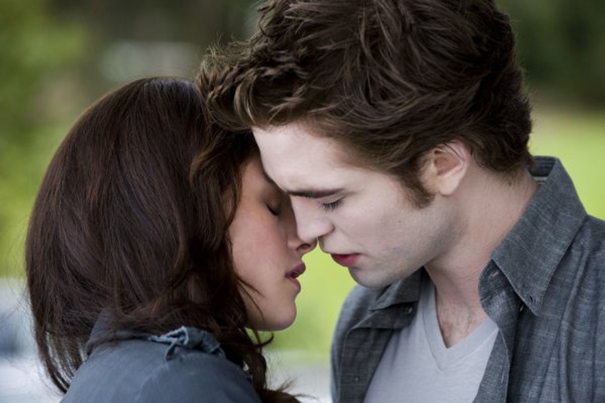 Kristen Stewart and Robert Pattinson in "The Twilight Saga: New Moon." 
