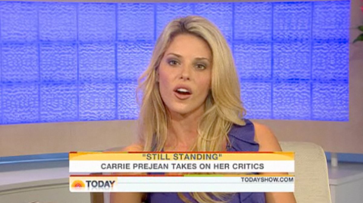 Carrie Prejean on the "Today" show Tuesday. 