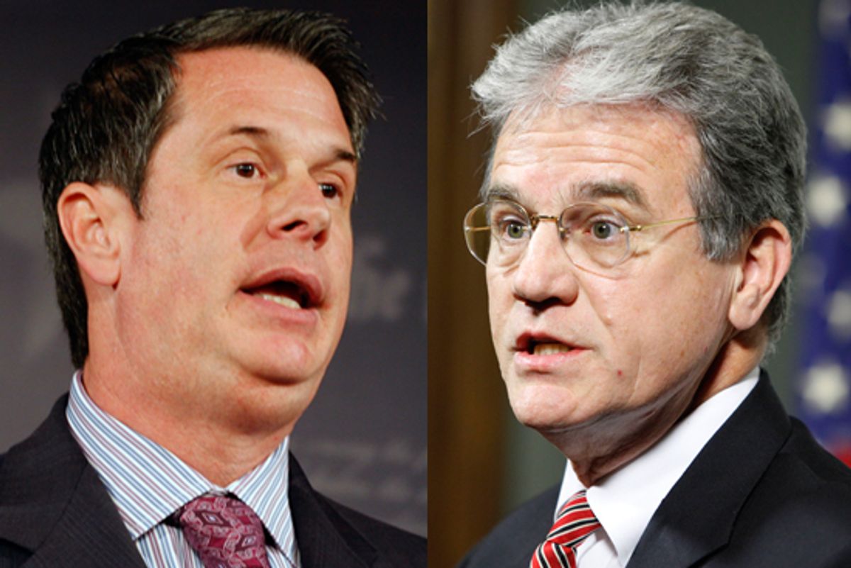 Sen. David Vitter, R-La. and Oklahoma Sen. Tom Coburn 