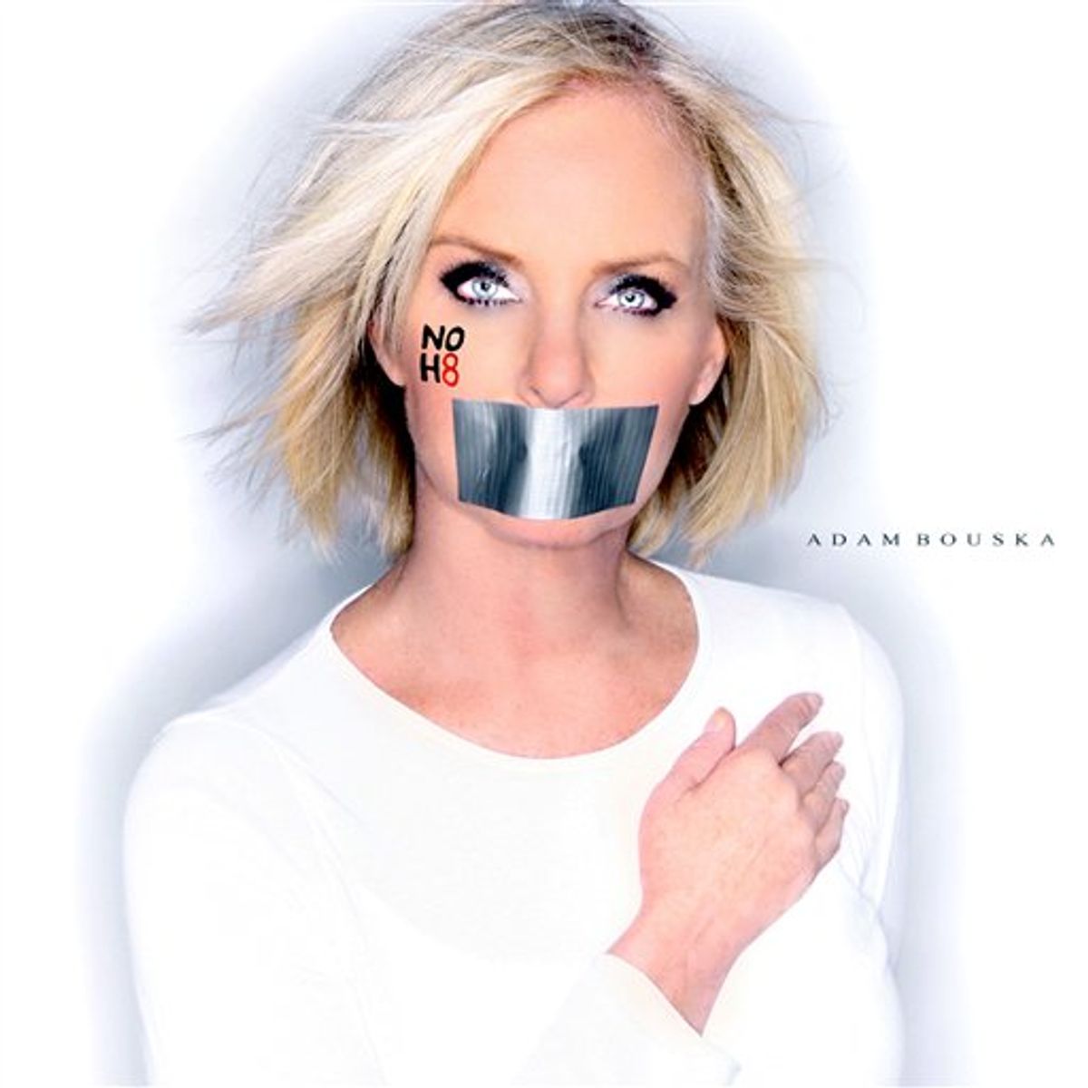 This undated image provided by Adam Bouska/NOH8 Campaign shows Cindy McCain, the wife of Sen. John McCain, R-Ariz., posing for the NOH8 campaign. NOH8 is a gay rights group challenging Proposition 8 passed by California voters in 2008 banning same sex marriage.  (AP Photo/Adam Bouska/NOH8 Campaign)  NO SALES    (AP)