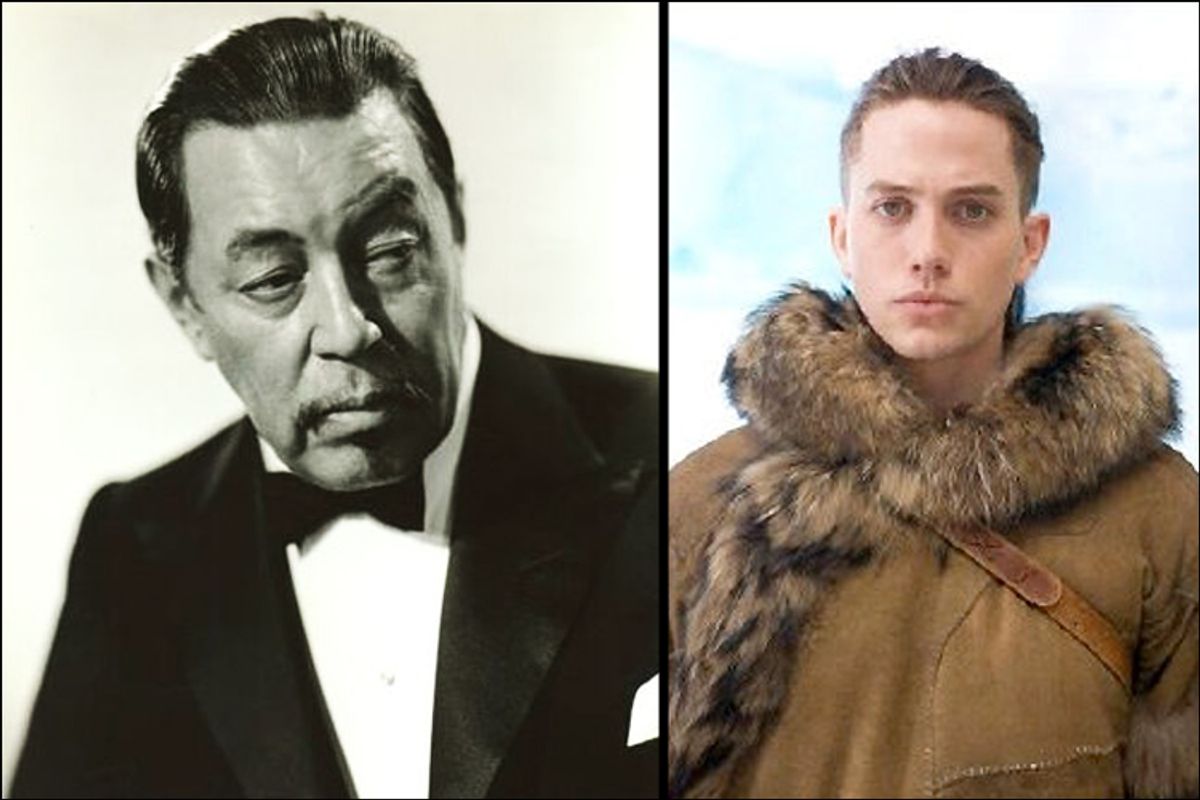 Warner Oland as Charlie Chan and Jackson Rathbone in "The Last Airbender"