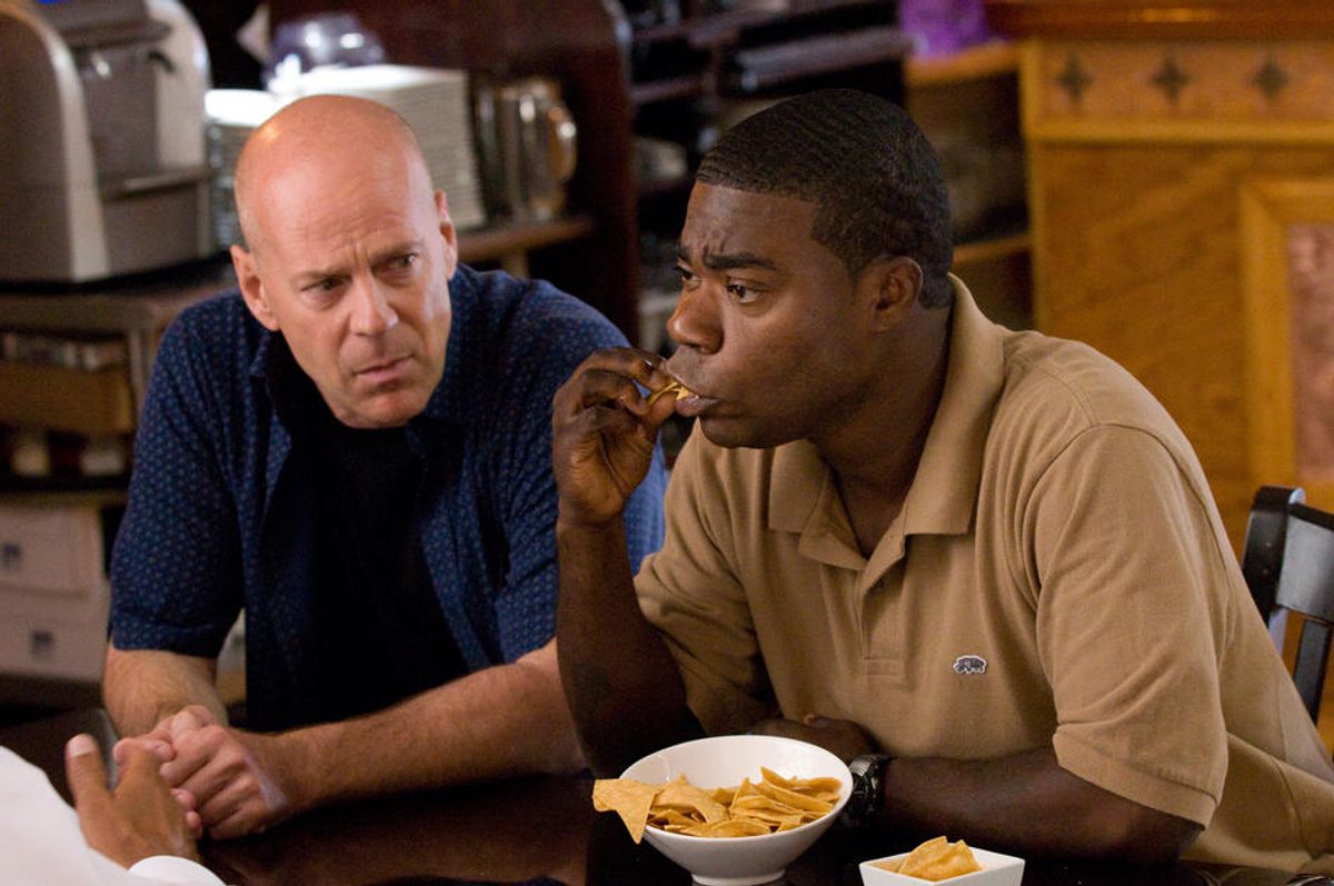Bruce Willis and Tracy Morgan in "Cop Out."    