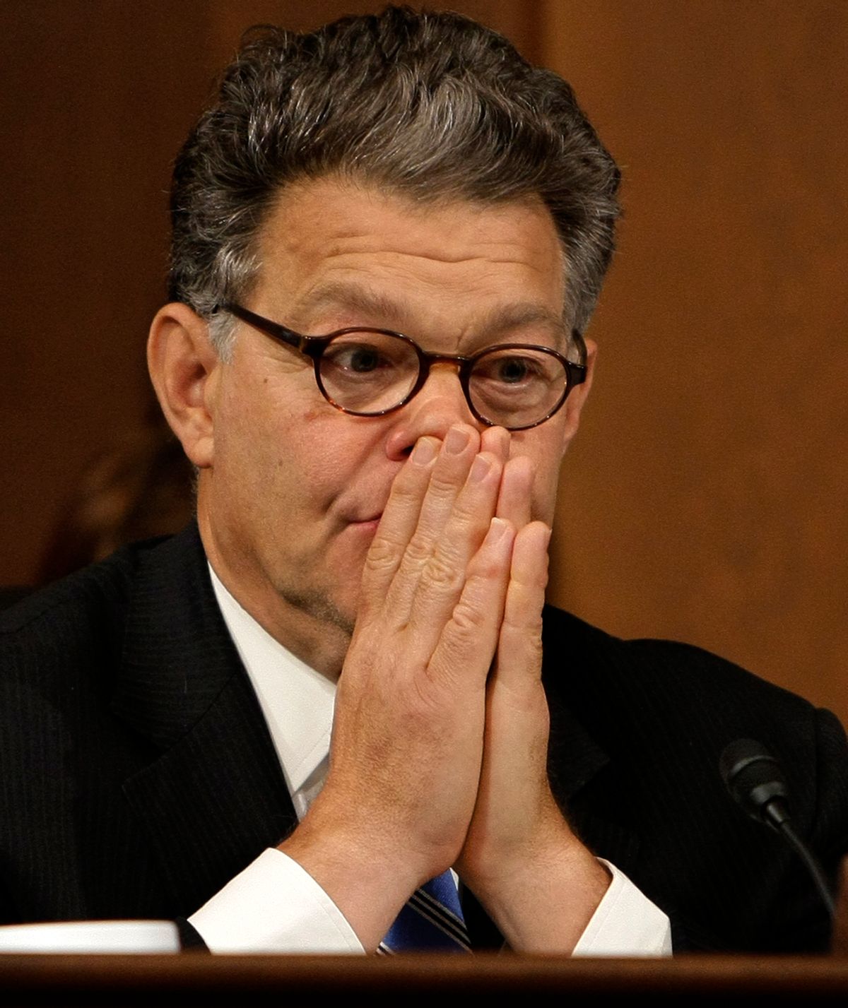 Sen. Al Franken, D-Minn., listens to testimony by Supreme Court nominee Sonia Sotomayor on the final day of her confirmation hearings, on Capitol Hill in Washington, Thursday, July 16, 2009. (AP Photo/J. Scott Applewhite)    (Associated Press)