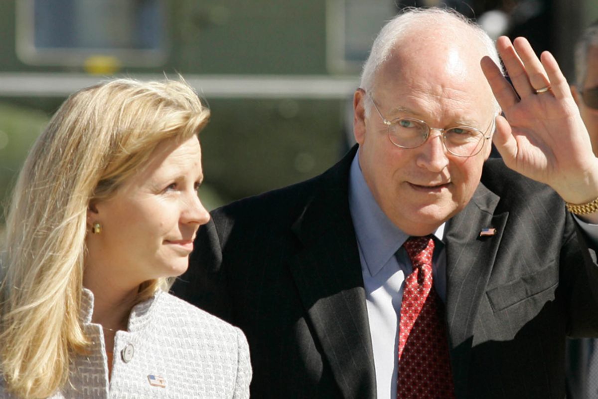 Former Vice-President Dick Cheney and his daughter Liz.           