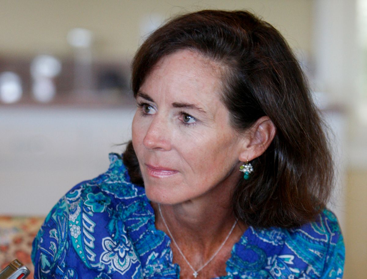 Jenny Sanford, wife of South Carolina Gov. Mark Sanford, speaks about her husband's recent affair admission at the family beach house in Sullivans Island,  S.C., on Friday, June 26, 2009. (AP Photo/Alice Keeney)  (Associated Press)