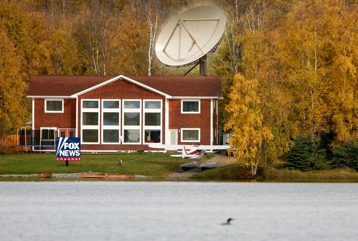 The Wasilla, Alaska, home of Sarah Palin. 