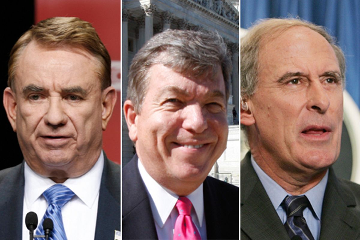 Tommy Thompson, Rep. Roy Blunt and Dan Coats