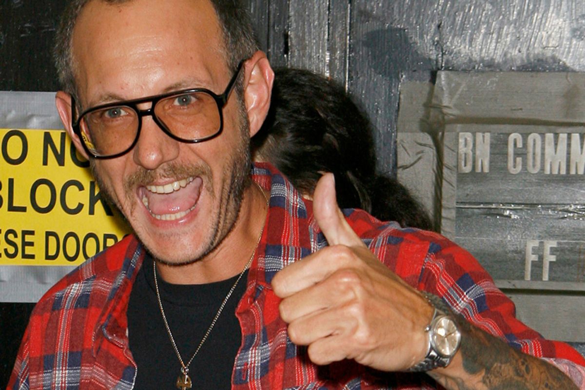 Photographer Terry Richardson at the Marc Jacobs 2008 spring collection show during New York Fashion Week.