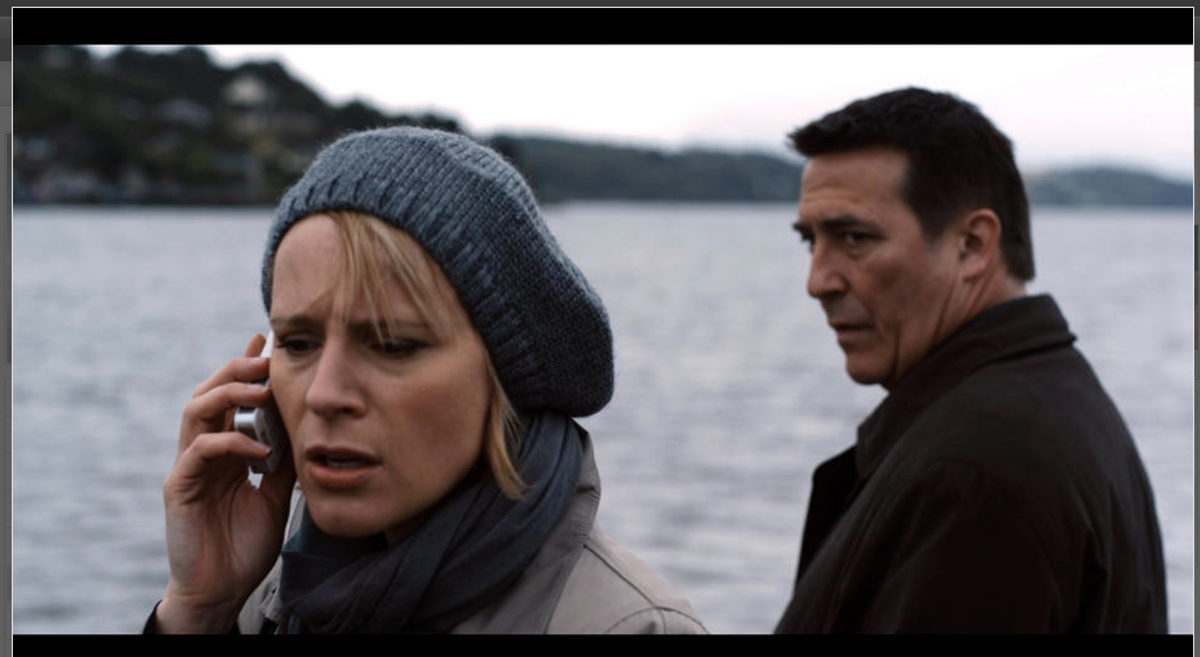 Iben Hjejle and Ciarán Hinds in "The Eclipse." 