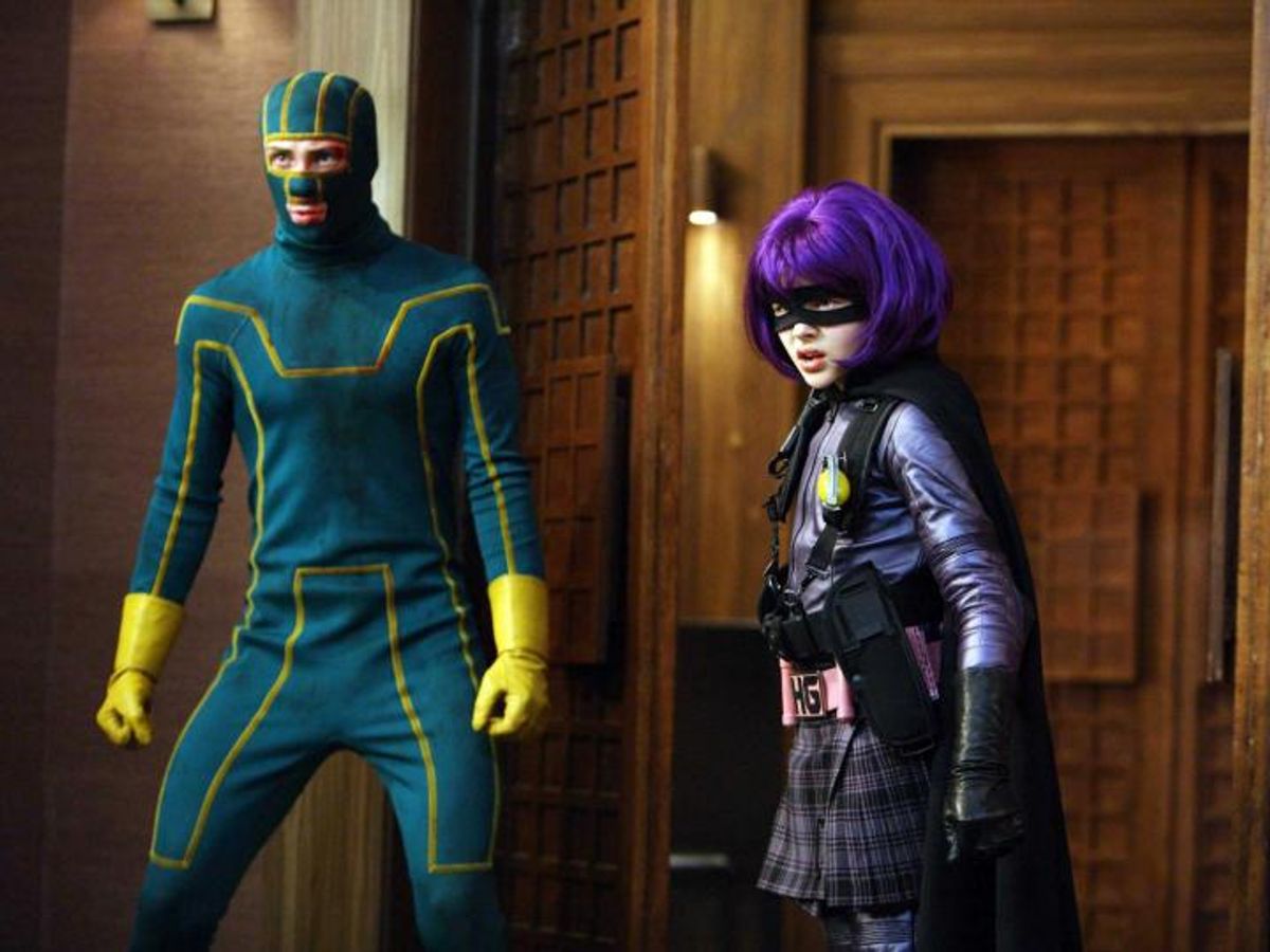 A shot of Hit-Girl from the movie "Kick-Ass"