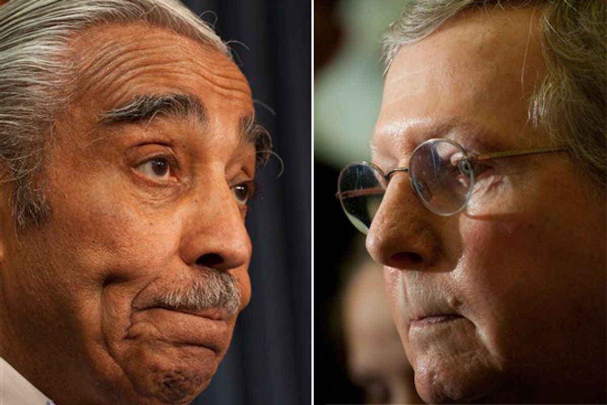 Rep. Charles Rangel, D-N.Y. and Senate Minority leader Mitch McConnell of KY. 