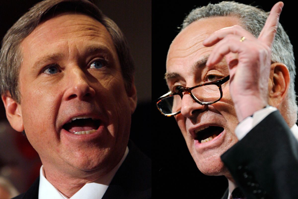 Rep. Mark Kirk, R-Ill., and Sen. Charles Schumer, D-N.Y.