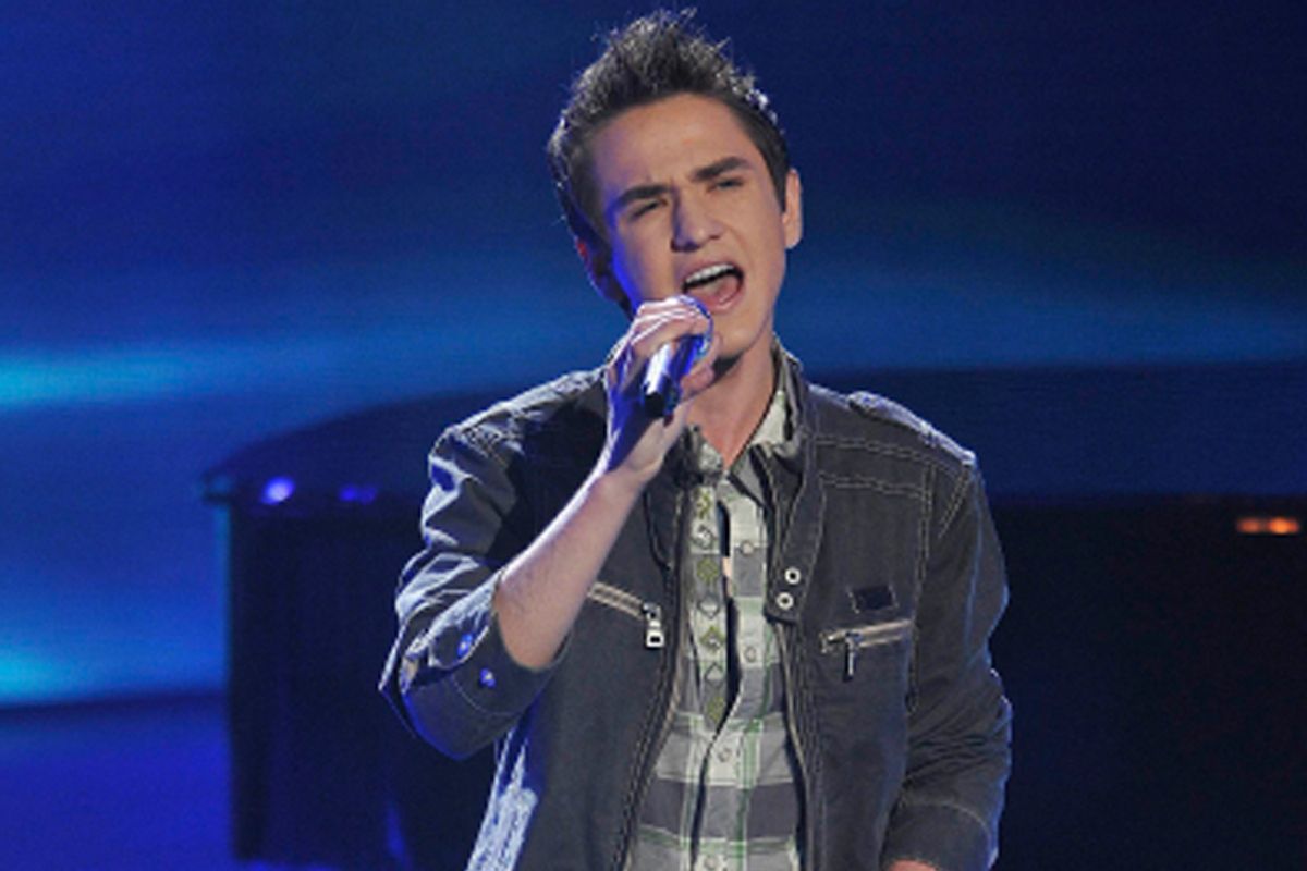 Aaron Kelly on Tuesday night's "American Idol."   