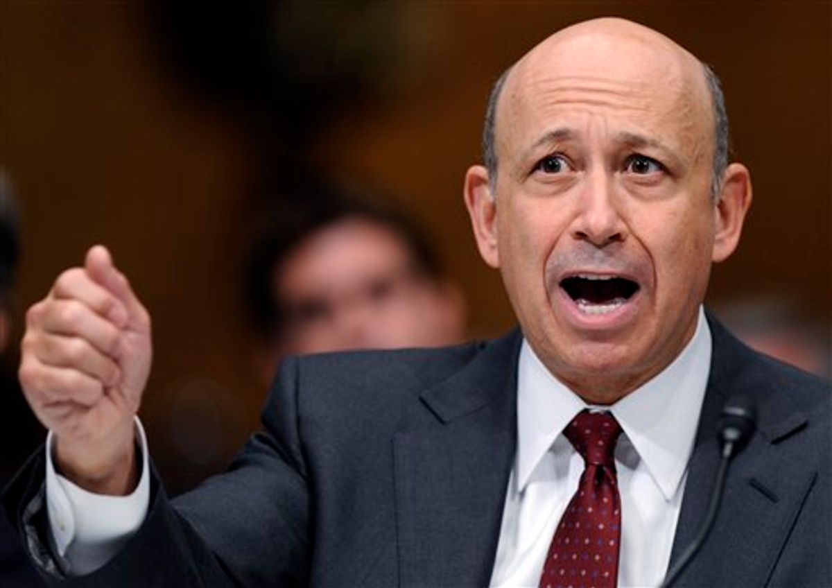 Goldman Sachs chairman and chief executive officer Lloyd Blankfein.          (AP/Susan Walsh)