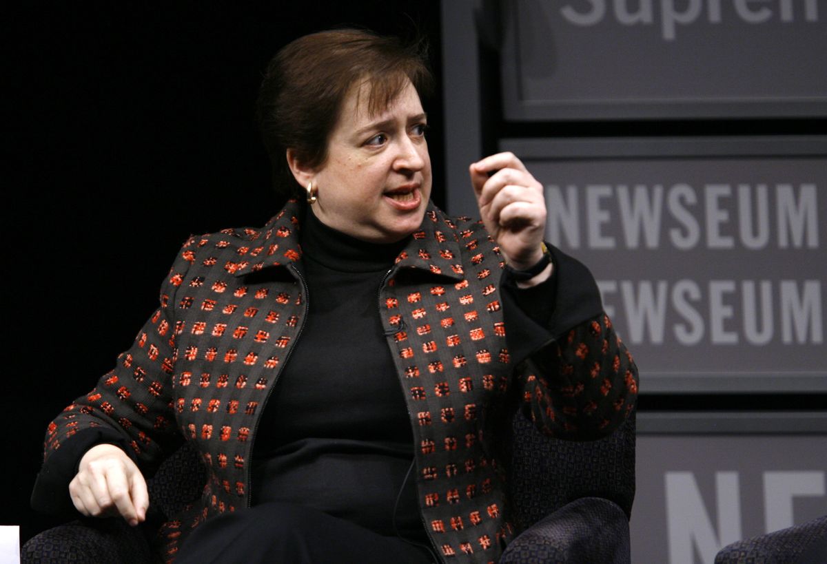 U.S. Solicitor General Elena Kagan speaks during a panel about Women Advocates of the Supreme Court Bar, Thursday, Jan. 28,2010, at the Newseum in Washington. (AP Photo/Jose Luis Magana) (Associated Press)