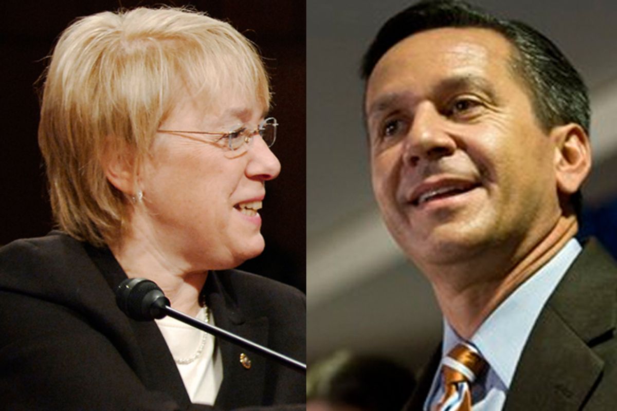 Patty Murray and Dino Rossi 
