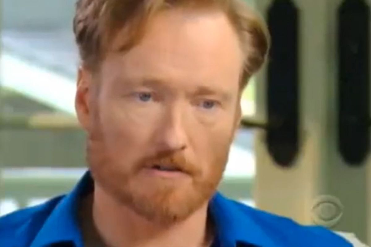 Conan O'Brien on "60 Minutes."   