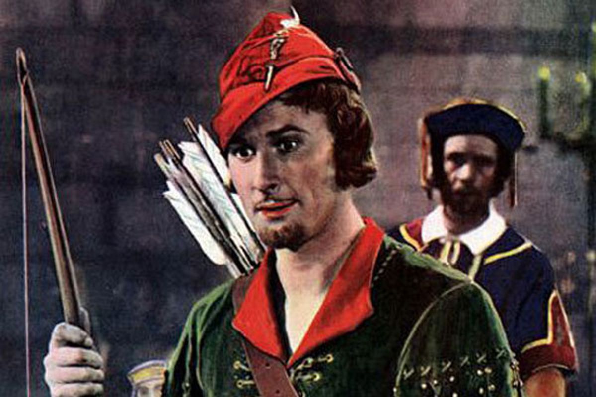 Errol Flynn in "The Adventures of Robin Hood" 