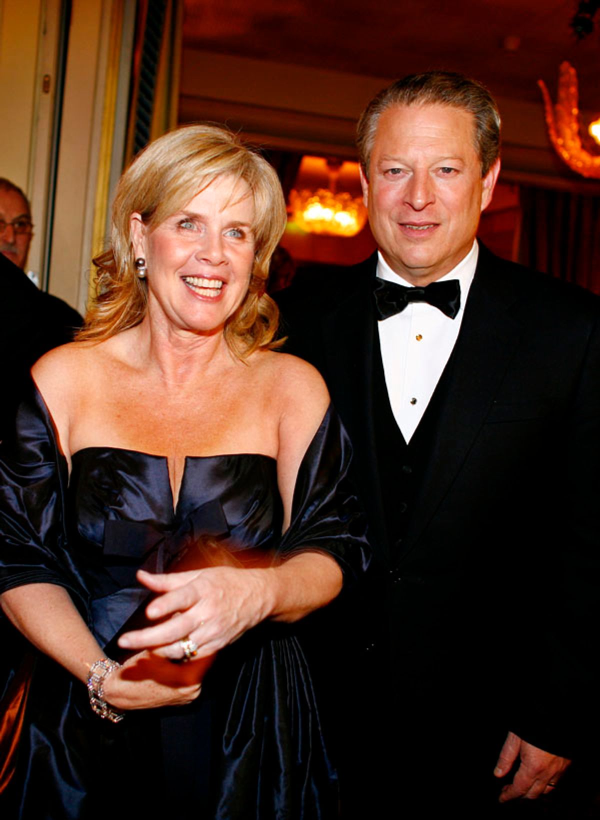 Nobel Peace Prize laureate Al Gore (R) and his wife Tipper arrive to attend the Nobel Banquet at the Grand Hotel in Oslo December 10, 2007.  .

REUTERS/Sara Johannessen/Scanpix  (NORWAY)    NORWAY OUT. NO COMMERCIAL USE (Â© Scanpix Norway / Reuters)