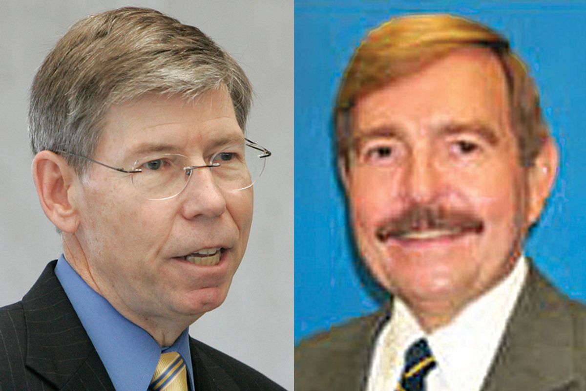 Florida Attorney General Bill McCollum and George Rekers.