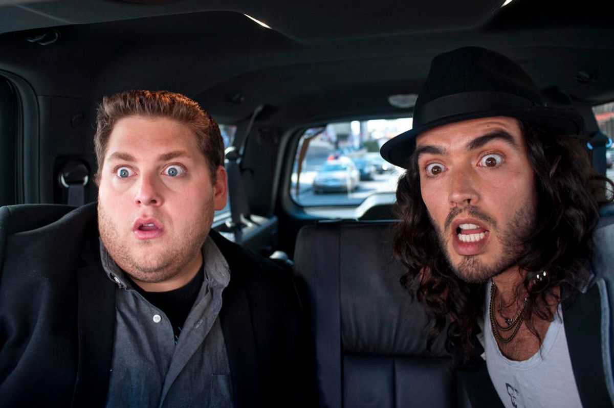 Jonah Hill and Russell Brand in "Get Him to the Greek"