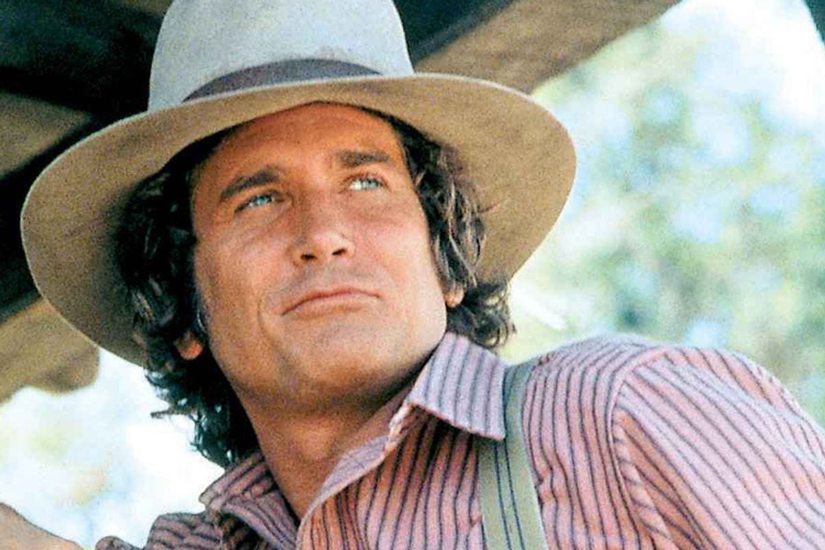 Michael Landon as Charles Ingalls in "Little House on the Prairie"

<p></p>