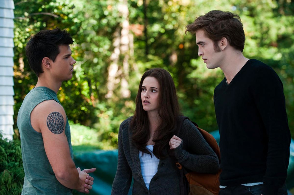 Taylor Lautner, Kristen Stewart and Robert Pattinson in "The Twilight Saga: Eclipse"          