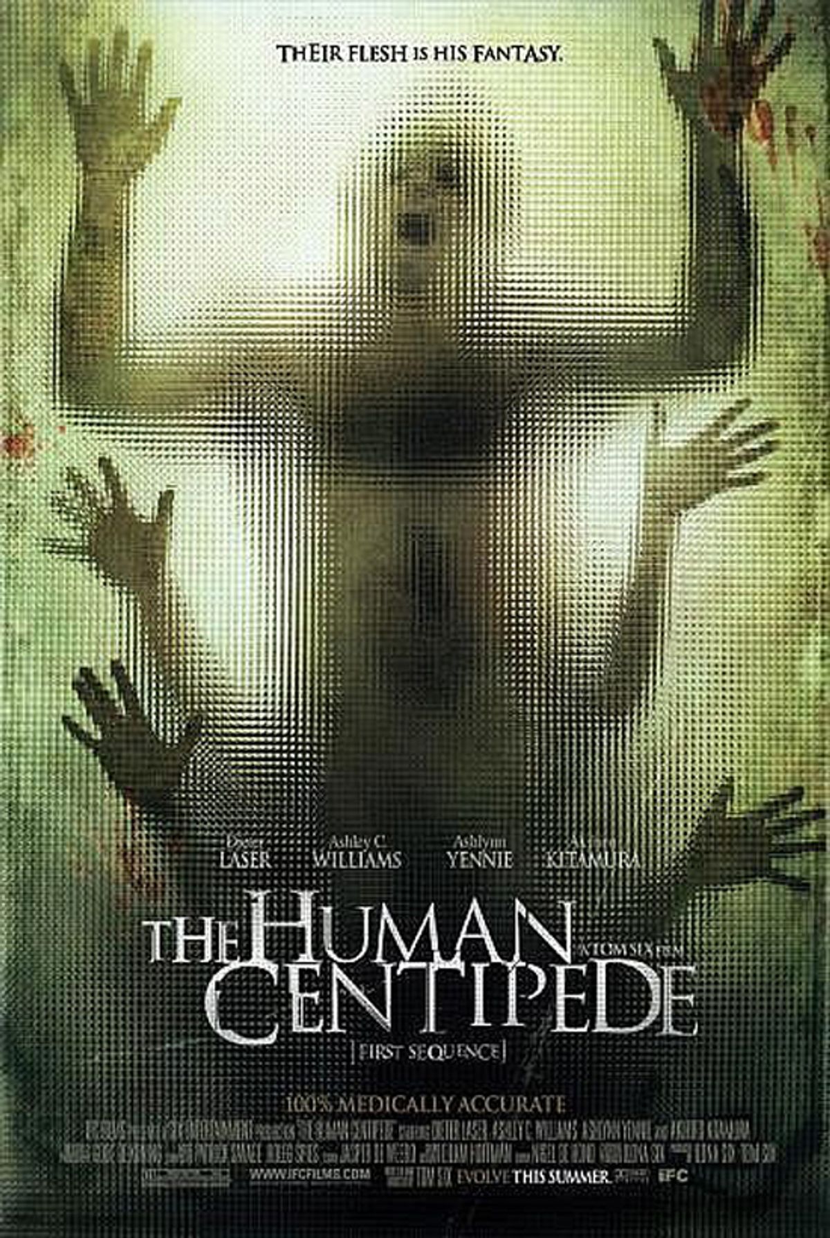 Detail of poster from "The Human Centipede"