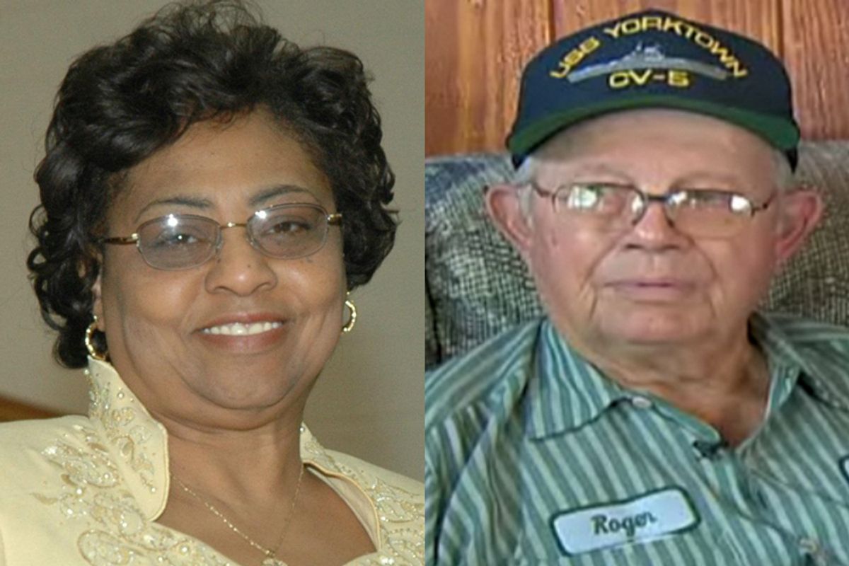 Shirley Sherrod and farmer Roger Spooner