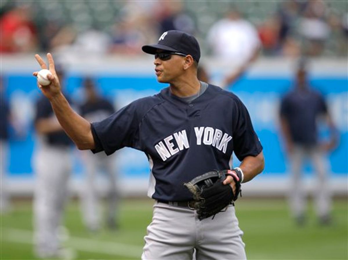 New York Yankees third baseman Alex Rodriguez        (AP/Rob Carr)