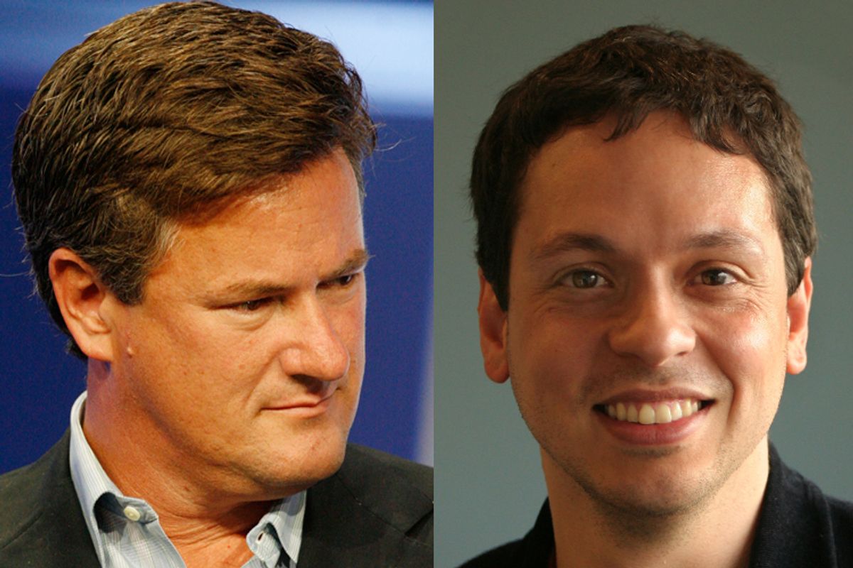 Joe Scarborough and Markos Moulitsas