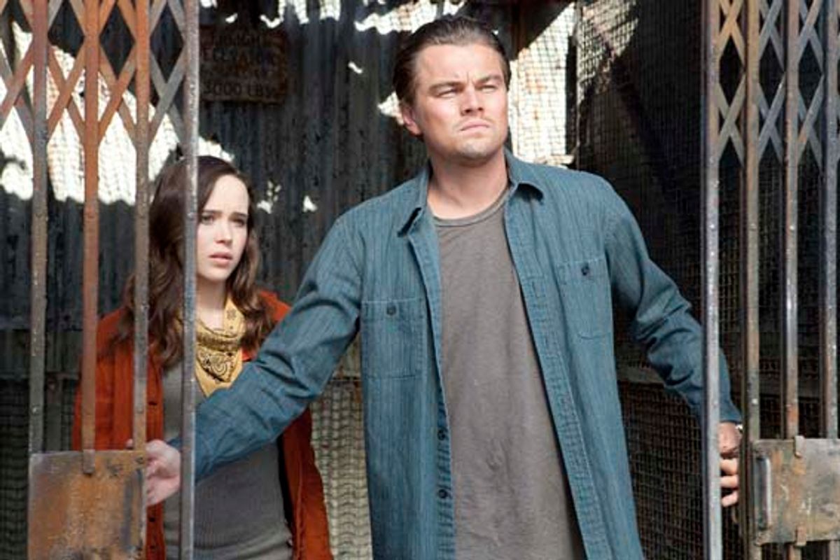 Ellen Page and Leonardo DiCaprio in "Inception" (Melissa Moseley Smpsp)