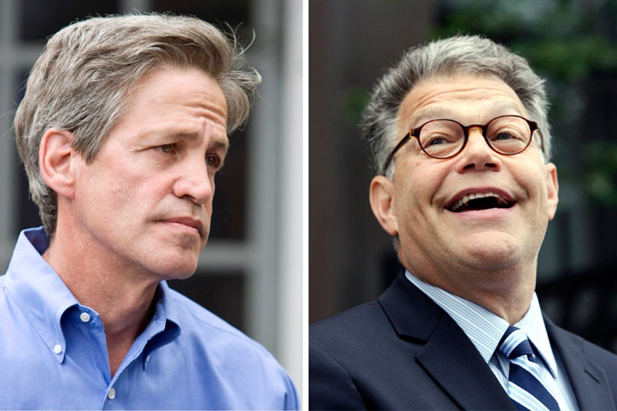 Norm Coleman and Al Franken   