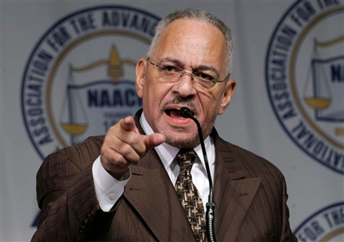 ** FILE ** In this Sunday, April 27, 2008 file photo, the Rev. Jeremiah Wright Jr. speaks at the Detroit NAACP's 53rd annual Fight for Freedom Fund Dinner in Detroit (AP Photo/Paul Sancya) (Associated Press)